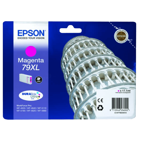 C13T79034010 Epson 79 magenta XL Printerpatron - 17 ml. - Original