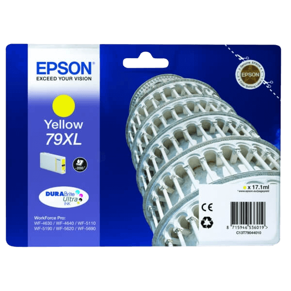 C13T79044010 Epson 79 gul XL Printerpatron - 17 ml. - Original
