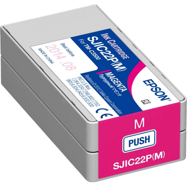 C33S020603 Epson SJIC22P magenta Printerpatron - 32,5 ml. - Original