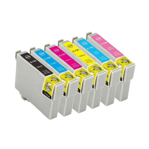 6 stk. XL Epson T0791 Printerpatron rabatpakke - Kompatibel