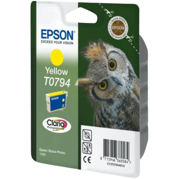 C13T07944010 Epson T0794 gul XL Printerpatron - 11,1 ml. - Original