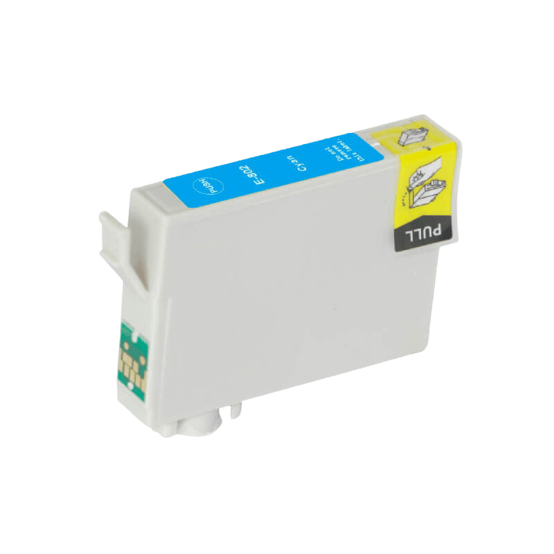 C13T08024011 Epson T0802 cyan Printerpatron - 13 ml. - Kompatibel
