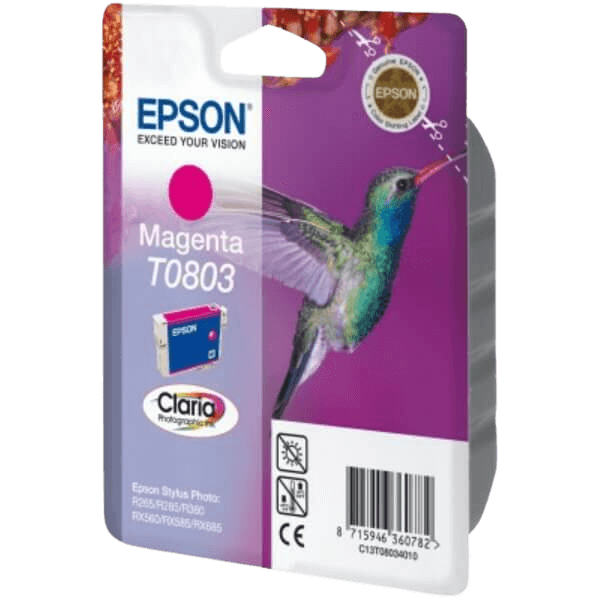 C13T08034011 Epson T0803 magenta Printerpatron - 7,4 ml. - Original