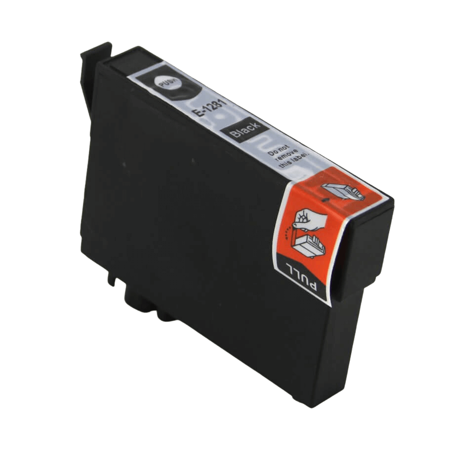 C13T12814011 Epson T1281 sort Printerpatron - 13 ml. - Kompatibel