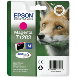 C13T12834012 Epson T1283 magenta Printerpatron - 3,5 ml. - Original