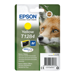 C13T12844012 Epson T1284 gul Printerpatron - 3,5 ml. - Original
