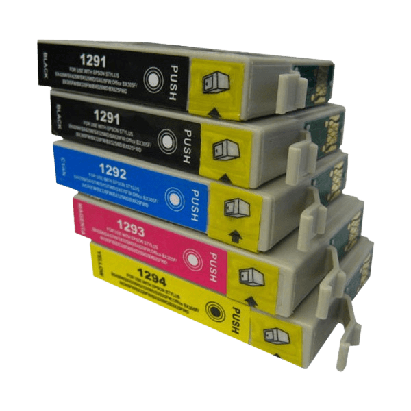 5 stk. XL Epson T1291 Printerpatron rabatpakke - Kompatibel