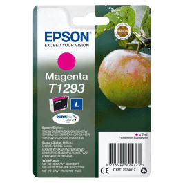 C13T12934012 Epson T1293 magenta XL Printerpatron - 7 ml. - Original