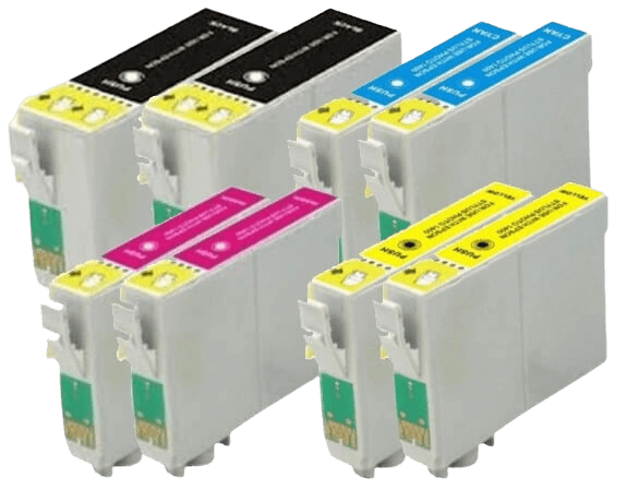 8 stk. XXL Epson T1301 Printerpatron rabatpakke - Kompatibel