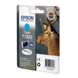 C13T13024012 Epson T1302 cyan XXL Printerpatron - 10,1 ml. - Original