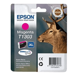 C13T13034012 Epson T1303 magenta XXL Printerpatron - 10,1 ml. - Original