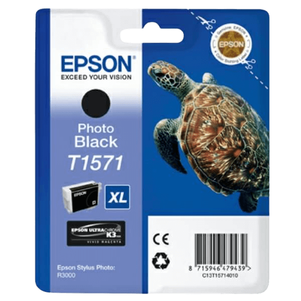 C13T15714010 Epson T1571 foto sort Printerpatron - 25,9 ml. - Original