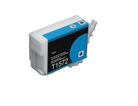 C13T15724010 Epson T1572 cyan Printerpatron - 26 ml. - Kompatibel