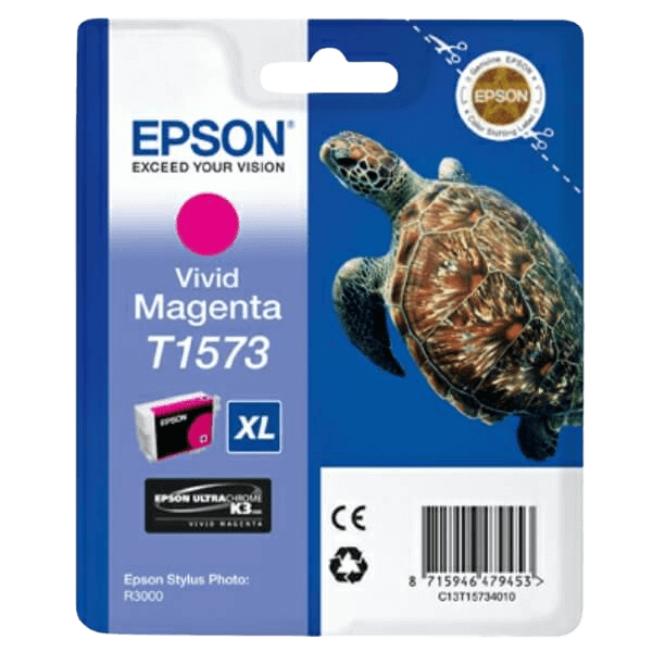 C13T15734010 Epson T1573 magenta Printerpatron - 25,9 ml. - Original