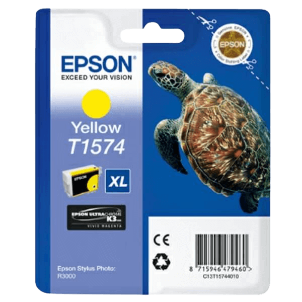 C13T15744010 Epson T1574 gul Printerpatron - 25,9 ml. - Original