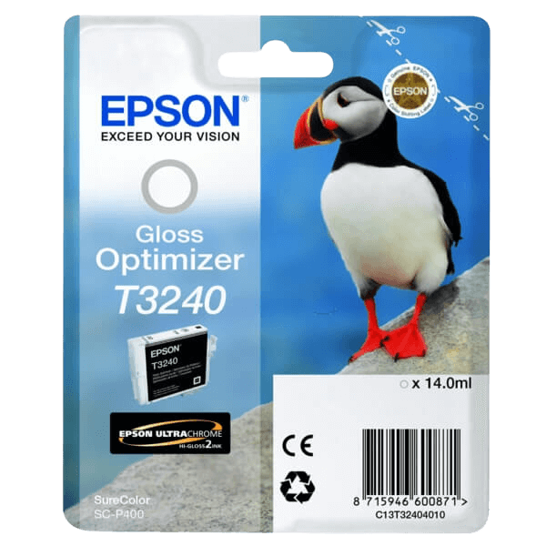 C13T32404010 Epson T3240 Gloss Optimizer Printerpatron - 14 ml. - Original