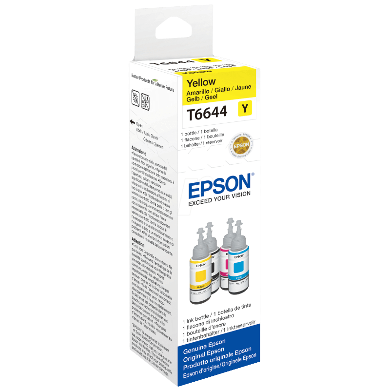 C13T664440 Epson T6644 gul Printerpatron - 70 ml. - Original