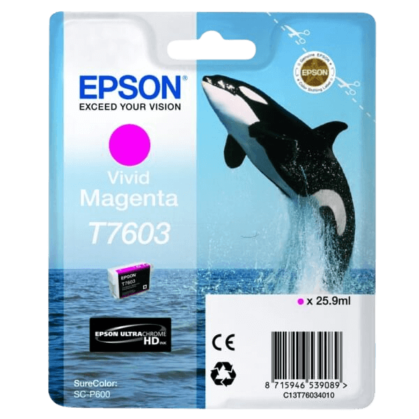 C13T76034010 Epson T7603 magenta Printerpatron - 25,9 ml. - Original