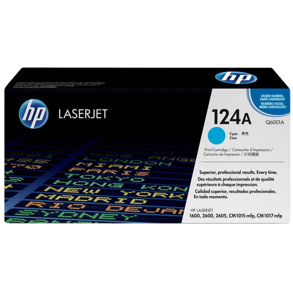 Q6001A HP 124A cyan Printerpatron - 2000 sider - Original