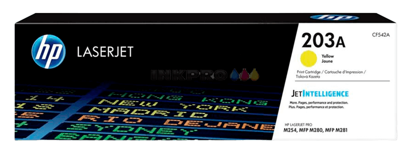 CF542A HP 203A gul Printerpatron - 1300 sider - Original