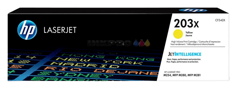 CF542X HP 203X gul XL Printerpatron - 2500 sider - Original