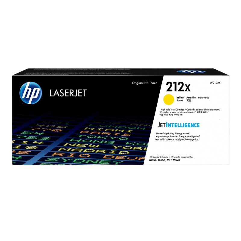 W2122X HP 212X gul XL Printerpatron - 10000 sider - Original