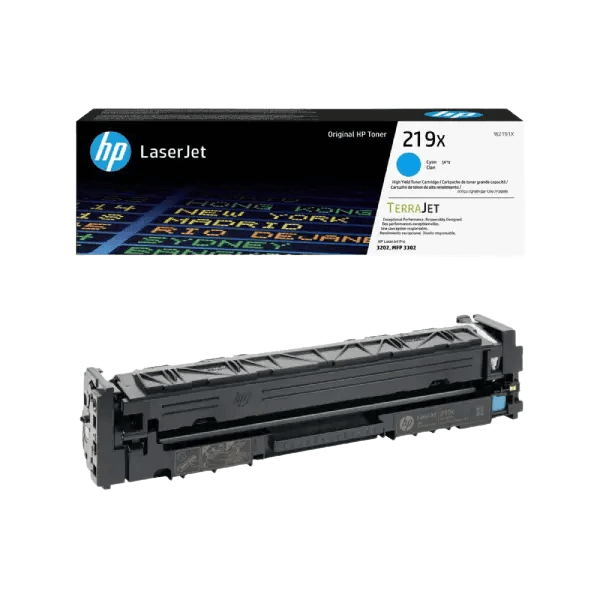 W2191X HP 219X cyan XL Printerpatron - 2500 sider - Original