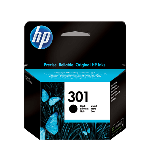 CH561EE HP 301 sort Printerpatron - 3 ml. - Original