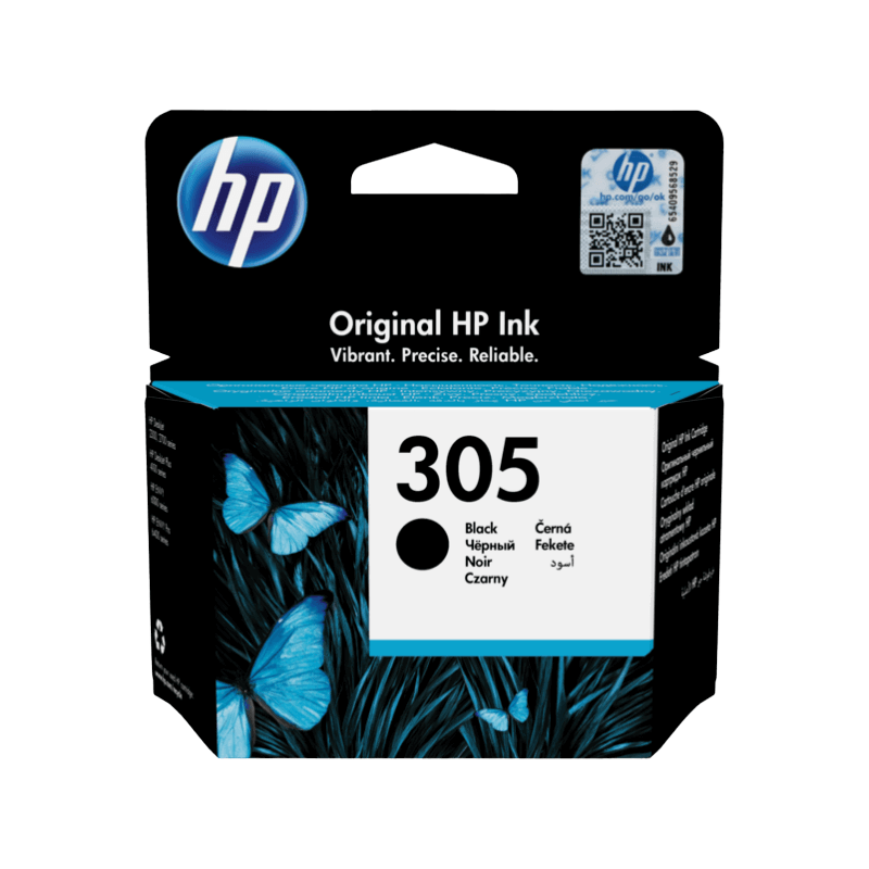 3YM61AE HP 305 sort Printerpatron - 3,5 ml. - Original