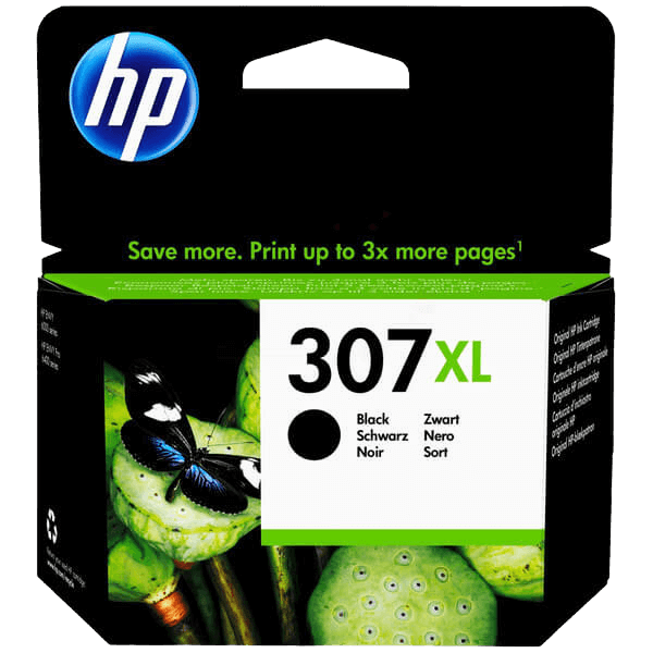 3YM64AE HP 307XL sort XL Printerpatron - 400 sider - Original