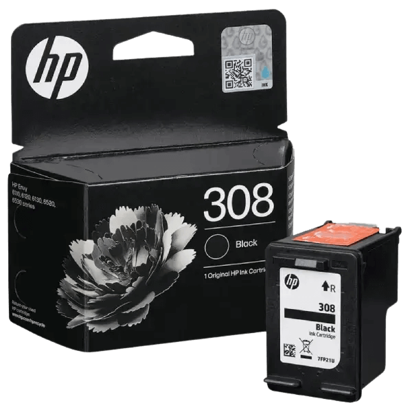 7FP21UE HP 308 sort Printerpatron - 160 sider - Original