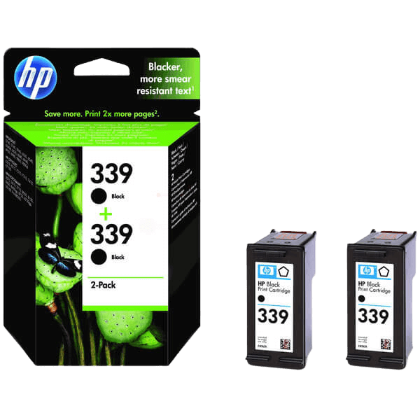 C9504EE HP 339 sort twin pack Printerpatron - 42 ml. - Original