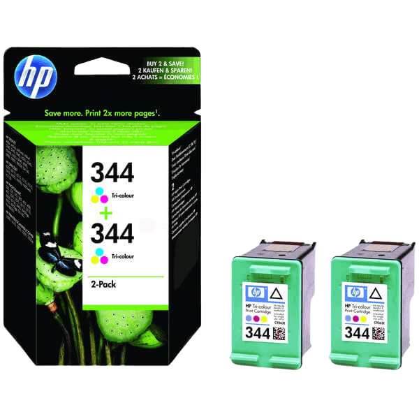 C9505EE HP 344 3 farver i én twin pack Printerpatron - 28 ml. - Original