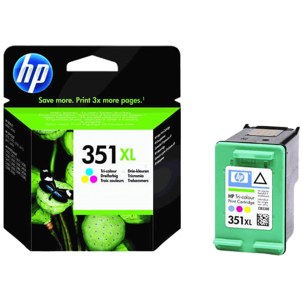 CB338EE HP 351 3 farver i én XL Printerpatron - 14 ml. - Original