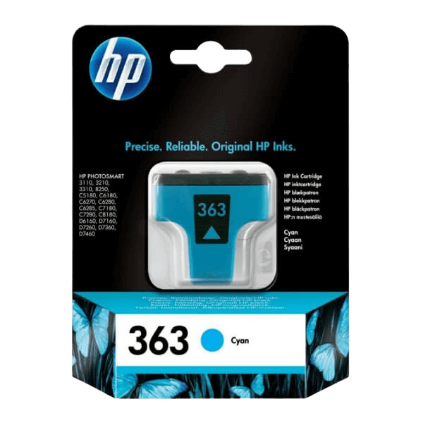 C8771EE HP 363 cyan Printerpatron - 4 ml. - Original