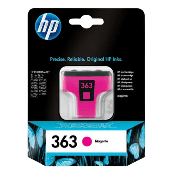 C8772EE HP 363 magenta Printerpatron - 3 ml. - Original
