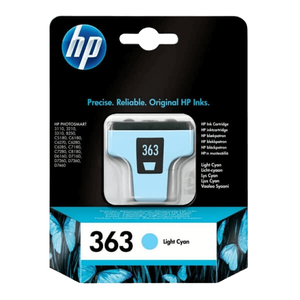 C8774EE HP 363 lys cyan Printerpatron - 4 ml. - Original