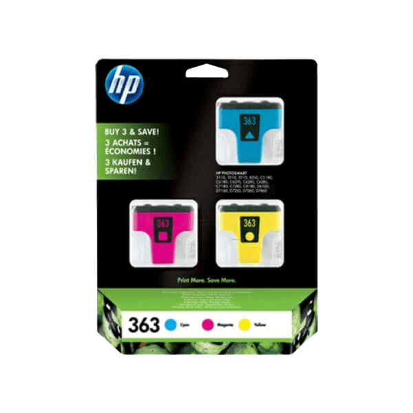 CB333EE HP 363 3 farver i én Printerpatron - 9 ml. - Original