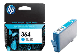 CB318EE HP 364 cyan Printerpatron - 3 ml. - Original