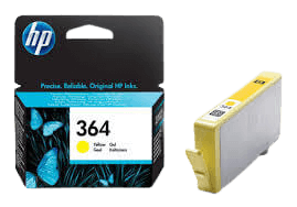 CB320EE HP 364 gul Printerpatron - 3 ml. - Original