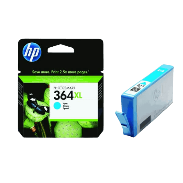 CB323EE HP 364XL cyan XL Printerpatron - 6 ml. - Original