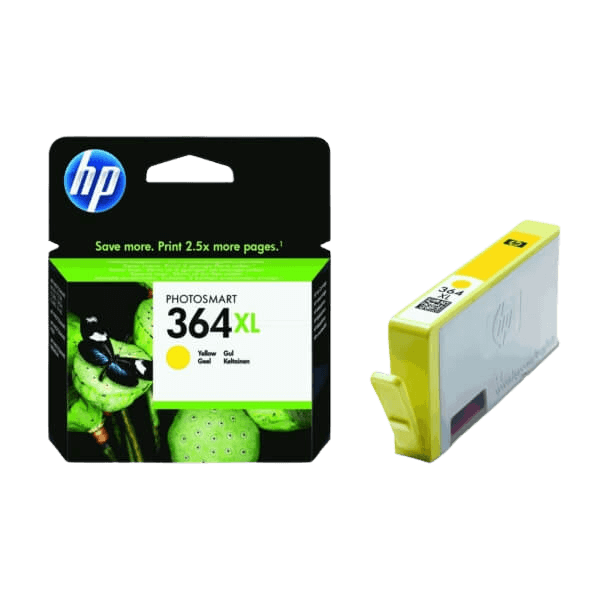 CB325EE HP 364XL gul XL Printerpatron - 6 ml. - Original