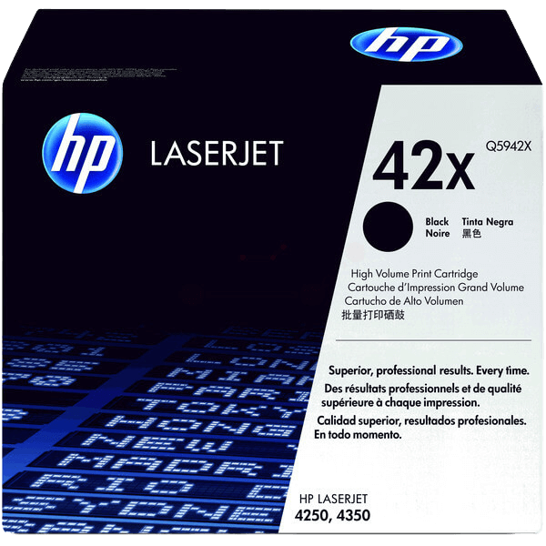 Q5942X HP 42X sort XL Printerpatron - 23000 sider - Original