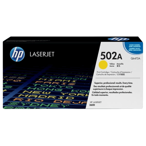 Q6472A HP 502A gul Printerpatron - 4000 sider - Original