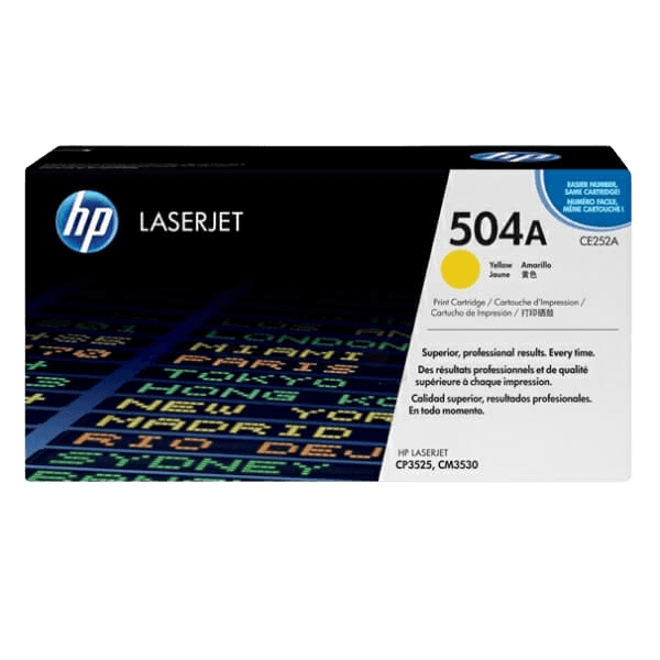 CE252A HP 504A gul Printerpatron - 7000 sider - Original