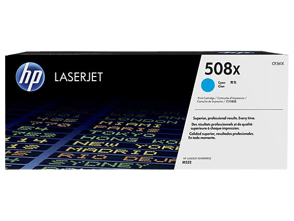 CF361X HP 508X cyan XL Printerpatron - 9500 sider - Original