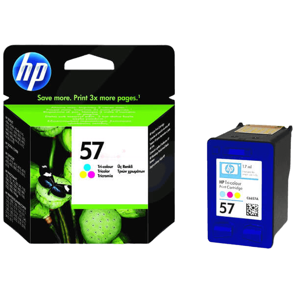 C6657AE HP 57 3 farver i én XL Printerpatron - 17 ml. - Original
