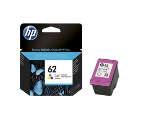 C2P06AE HP 62 3 farver i én Printerpatron - 165 sider - Original