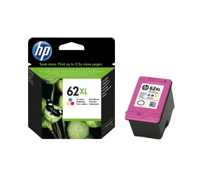 C2P07AE HP 62XL 3 farver i én XL Printerpatron - 415 sider - Original