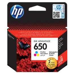 CZ102AE HP 650 3 farver i én Printerpatron - 200 sider - Original